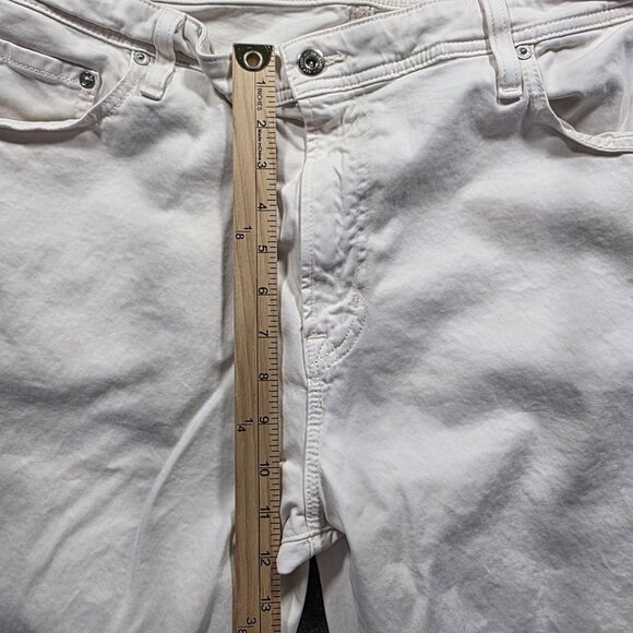 AG Adriano Goldschmied Jeans Mens 40x34 White Everett Slim Straight Stretch - Picture 9 of 10